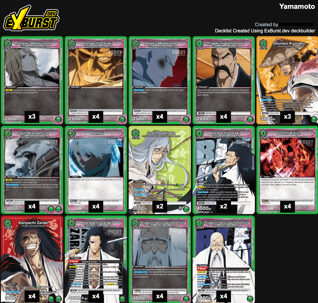 BLEACH デザインデッキ Klub Outside BLEACH デザインデッキ BATTLE Gan's blog - Gan's blog